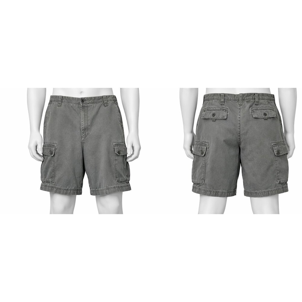 Van Heusen Cargo Shorts Mens 44W 100% Cotton Preppy Workwear Hiking Camping